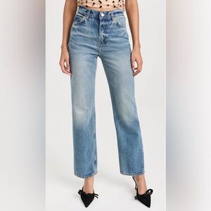 NWT Reformation Abby High Rise Straight Jeans